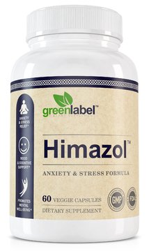Himazol Anxiety Relief & Stress Support, Promotes Calm Sleep, Relaxation & Mood Support, For Stress Anxiety And Depression. All Natural Anti Anxiety Pills And Stress Relief, Easy To Swallow Capsules