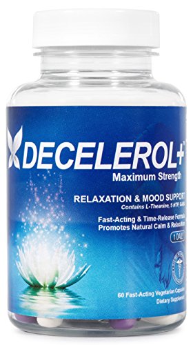 Decelerol+ Natural Anxiety Relief Supplement 60 ct