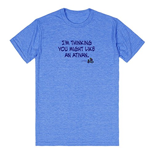 You Might Like An Ativan | XS Heathered Royal T-Shirt