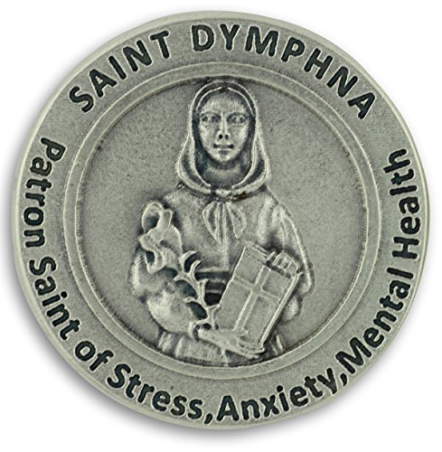 St St. Saint Dymphna Pocket Token Coin 1.2