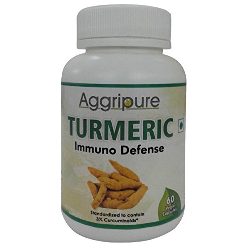 Aggripure Turmeric Powerful Blend Of Root Power And Extract Provides 1200 MG Turmeric Powder In Each Capsule - Best For Skin, Eyes, Joints, Pain, Inflammation & More!