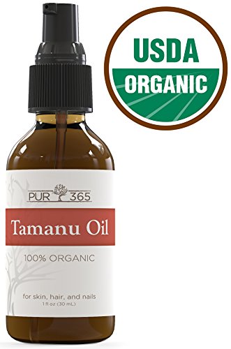 Pur365 Tamanu Oil - Pure Cold Pressed and Unrefined - Best Treatment for Psoriasis, Eczema, Acne Scar, Nail Fungus Plus More - Relief for Dry, Scaly Skin, Blisters and More - 365 Day Guarantee