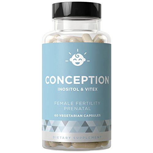 CONCEPTION Fertility Prenatal Vitamins with Myo-Inositol & Vitex - Regulate Your Cycle, Balance Hormones, and Fight PCOS - 60 Vegetarian Soft Capsules