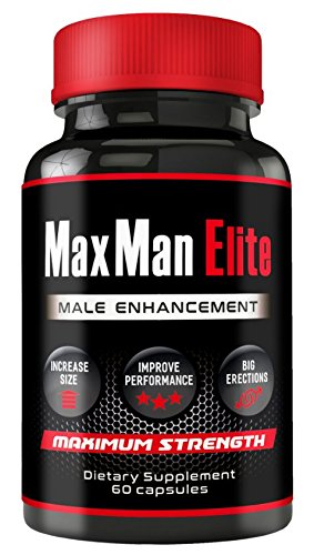 MaxMan Elite - Male Enhancement Pills - Erection Pills - Enlargement Pills for Men - Increase Size GUARANTEED! - Testosterone Booster for Men -- 100% Satisfaction! Boost Sex-Drive
