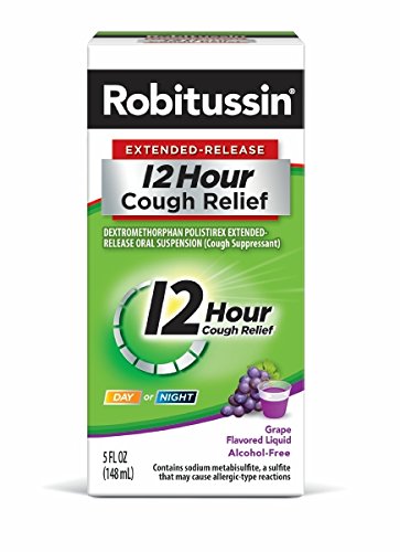 Robitussin 12 Hour Cough Relief, Grape, 5 Ounce