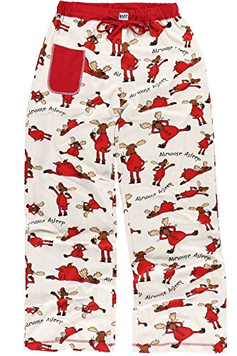 LazyOne Women's Fitted Pajama Sets | Animal Fitted Pajamas for Women + XS - XL (Small, Almoose Asleep Pants)