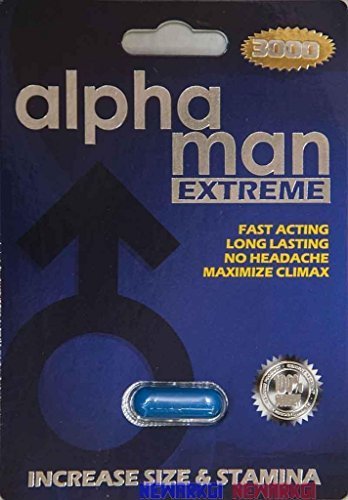 6 Packs Alpha Man Extreme 3000 Male Sexual Enhancement 7 Days by Alpha Industries