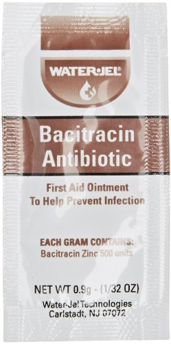 Waterjel 2534 Bacitracin Antibiotic Zinc First Aid Ointment, 9gm Packet (Box of 144)