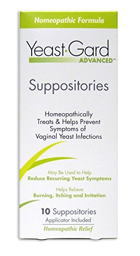 YeastGard Advanced Vaginal Yeast Infection Feminine Suppositories, 10-Count