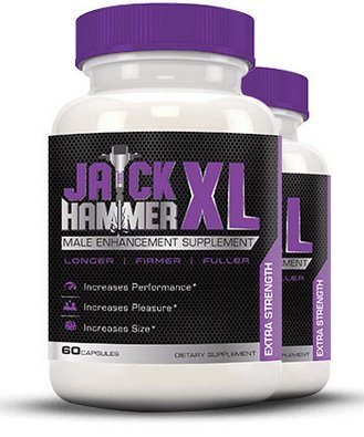 Jackhammer XL Male Enhancing Pills - Last Longer, Size Gain, Erection Quality | With Horny Goat Weed to Boost Testosterone Levels | Our Best Selling Enhancement Supplement