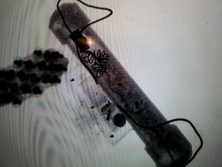 The bomb sent to Barack Obama. Pic: ABC News