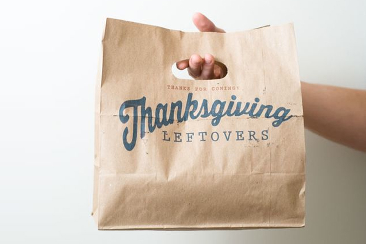 thanksgiving, thanksgiving leftovers, doggy bag, take away food, food waste