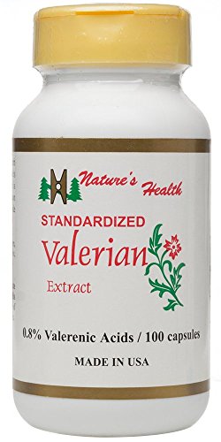 Valerian Root, 100% All-Natural Sedative Support, Develop Good Sleep Habits, Non-Habit Forming Sleep Aid, Standardized at 0.8% Valerenic Acids, 510 Mg, 100 Capsules, Nature's Health