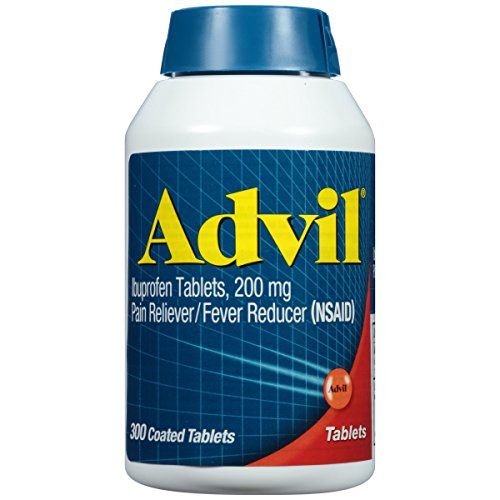 Advil Pain Reliever/Fever Reducer, 200mg Ibuprofen (300-Count Coated Tablets )