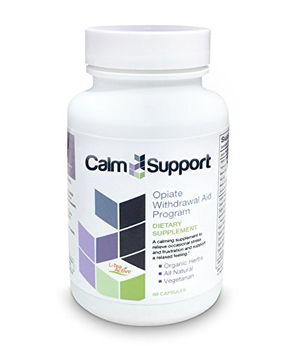 CalmSupport Opiate Withdrawal Aid to Help Ease Symptoms of Opiate Abuse Related to Percocet, Vicodin, Suboxone, Methadone, Codeine, Oxycontin, Hydrocodone, Oxycodone, Fentanyl, Morphine, Heroin, and Other Opiate Painkillers and Pain Pills Calm Support - 60 capsule
