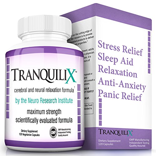 TranquiliX - 90 Caps #1 Top Rated For Rapid Anxiety and Stress Relief - Pharmaceutical Grade Anti-Anxiety Formula for Relaxation and Stress Reduction With Mood Support & Patented AES® Delivery System for Maximum Absorption