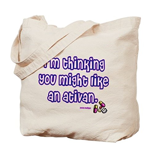 CafePress - Ativan Tote Bag - Natural Canvas Tote Bag, Cloth Shopping Bag