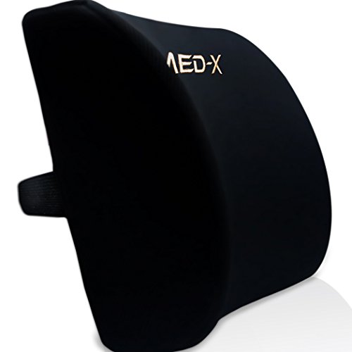 MedX Lower Back Pain Relief Backrest Lower Lumbar Support Pillow Cushion Backrest Medical Grade