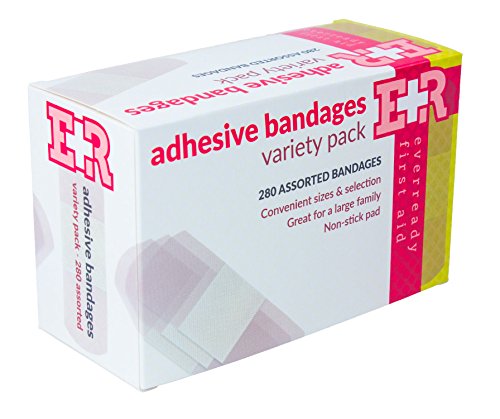 Ever Ready First Aid Quality Adhesive Bandage Variety Pack, 280 Count