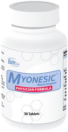 PerformanceFoot Blaine Labs Myonesic Muscle Relaxant for spasm, tension, stress, leg cramps, backache, back sprain, nervousness and anxiety relief 30 tablets