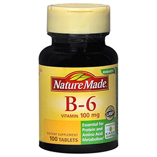 Nature Made Vitamin B6 100 mg Tabs, 100 ct