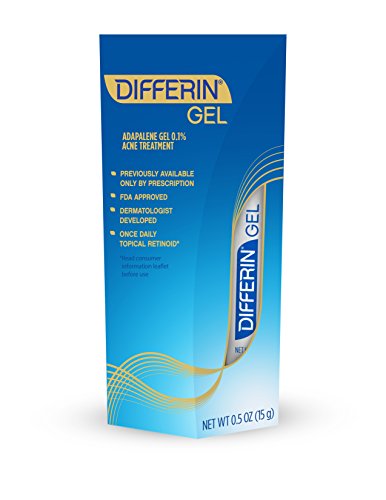 Differin Adapalene Gel 0.1% Acne Treatment, 0.5 Oz