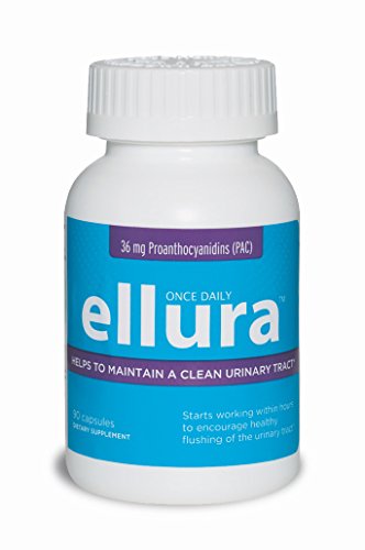 ellura 36 mg PAC (90 Caps Bottle), Natural, medical-grade cranberry supplement to prevent UTIs (urinary tract infections)