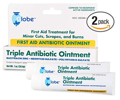 Triple Antibiotic First Aid Ointment, 1 oz. (Compare to Neosporin) 2-Pack