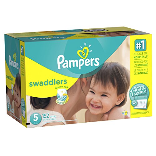 Pampers Swaddlers Diapers Size 5, 152 Count (One Month Supply)