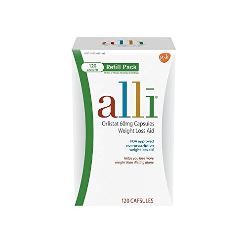 alli Weight Loss Aid Capsules, 60 mg, 120 Count
