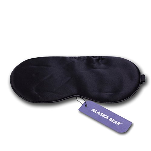 ALASKA BEAR® Natural silk sleep mask & blindfold, super-smooth eye mask (One Strap)