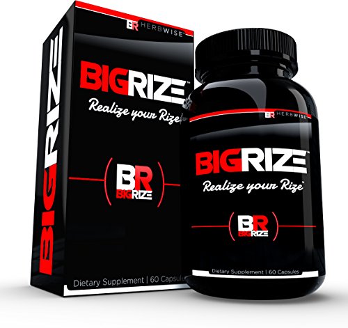 Bigrize #1 Rated Male Enhancement & Testosterone Booster, 60 Capsules - Increase Gains, Energy, Stamina, Length, Size & More 1 Month