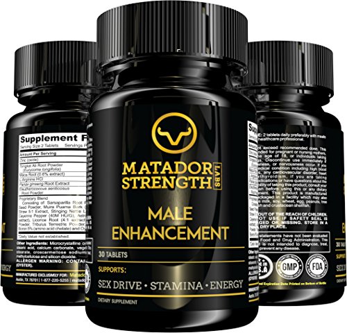 Male Enhancement Pills - Highly Potent Performance Enhancing Vitamins for Erection Growth, Sex Drive, Desire, Libido, Stamina, Arousal, Pleasure. Zinc, Tongkat Ali, L-Arginine, Maca - 30 Tablets