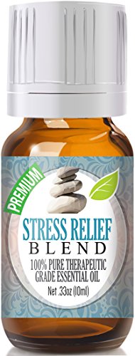 Stress Relief Blend 100% Pure, Best Therapeutic Grade Essential Oil - 10ml - Bergamot, Patchouli, Blood Orange, Ylang Ylang, Grapefruit