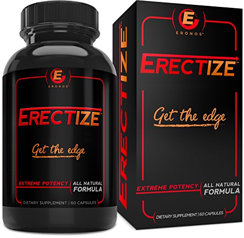 Erectize Extreme Testosterone Booster, Inrcrease Male Health Energy, Stamina, Size, Staying Power, 60 capsules