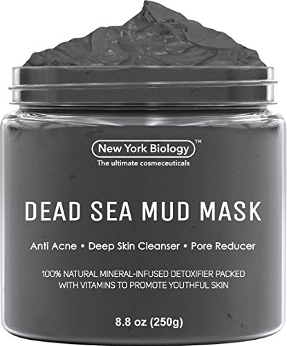 Dead Sea Mud Mask for Face & Body - 100% Natural Spa Quality - Best Pore Reducer & Minimizer to Help Treat Acne , Blackheads & Oily Skin – Tightens Skin for a Visibly Healthier Complexion – 8.8 OZ