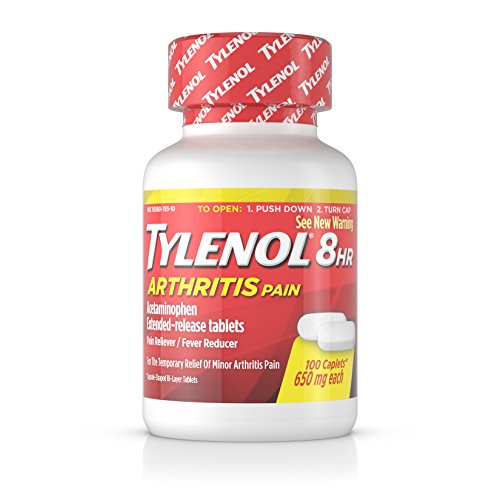 Tylenol 8 HR Arthritis Pain Extended Release Caplets, Pain Reliever, 650 mg, 100 ct.