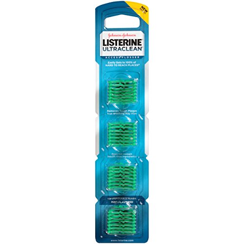 Listerine Ultraclean Access Flosser Refill Heads For Better Oral Care, Mint, 28 Count