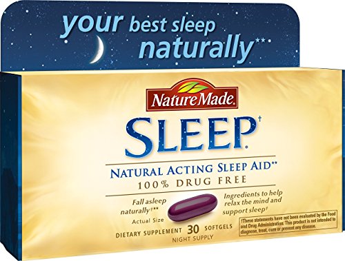 Nature Made Soft Gel Natural Sleep Aid, Pack of 30