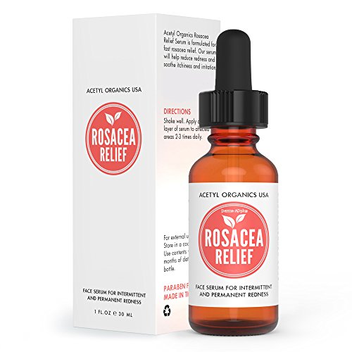 Rosacea Treatment For Face + Skin Redness, Premium 55% Organic Formula, Best Rosacea Natural Treatment, Finest Serum Cream Face Wash, Best Rosacea Relief. Risk Free Offer!