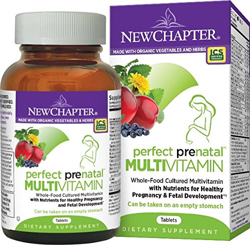New Chapter Perfect Prenatal Vitamins Fermented with Probiotics + Folate + Iron + Vitamin D3 + B Vitamins + Organic Non-GMO Ingredients - 192 ct