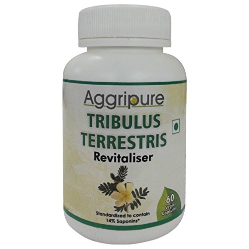 Aggripure Tribulus Extract & Powder Blend 1850 Mg Capsule with Saponins for Male Sex Enhancement - Natural Testosterone Booster Pills for Higher Sex Drive & Long Lasting Erection