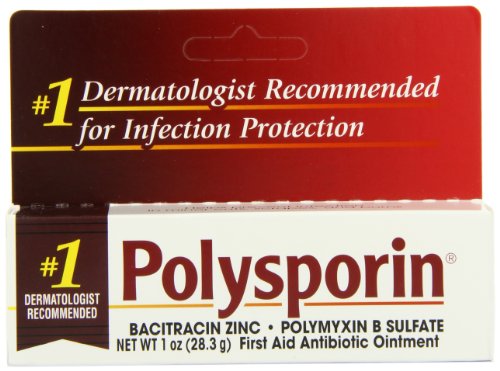 Polysporin First Aid Antibiotic Ointment Without Neomycin, Travel Size, 1 Oz Tube