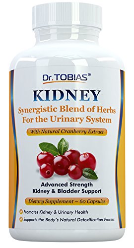 Dr. Tobias Kidney Support & Cleanse - Helps Detox - Supplement To Support Urinary Tract and Bladder Health - Great After UT Infections (UTI) - For Women And Men (60 Caps)