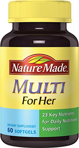 Nature Made Multi for Her Softgels - 23 Essential Vitamins & Minerals 60 Ct