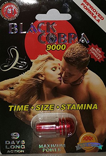 BLACK COBRA 9000 3 pills Triple Max Male Sexual Enhancement Pills 9 Days