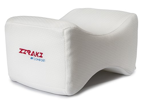 Ziraki Memory Foam Wedge Contour Orthopedic Knee Pillow for Sciatica Nerve Relief, Back, Leg, Hip, and Joint Pain, Leg Support, Spine Alignment, & Pregnancy Cushion