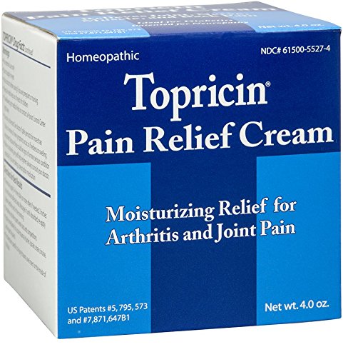 Topricin Pain Relief Cream (4 oz) Fast Acting Pain Relieving Rub for Arthritis, Back & Neck Aches, Fibromyalgia, Sciatica, Plantar Fasciitis, Sore Muscles & Joints, Carpal Tunnel, Chronic Pain