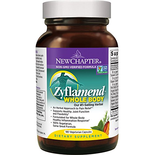 New Chapter Joint Supplement + Herbal Pain Relief - Zyflamend Whole Body for Healthy Inflammation Response - 180 ct