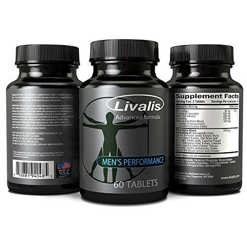 Livalis Male Enhancement Pills Get Bigger, Longer and Harder Helps Increase Blood Flow, Erection Quality and Sexual Performance Made in the USA Guaranteed Results by Nutriment
